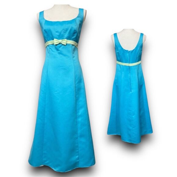 Eden Maids Bridesmaid Edition Retro Vintage Teal with a Light Mint Pale Green Bo - Picture 10 of 10